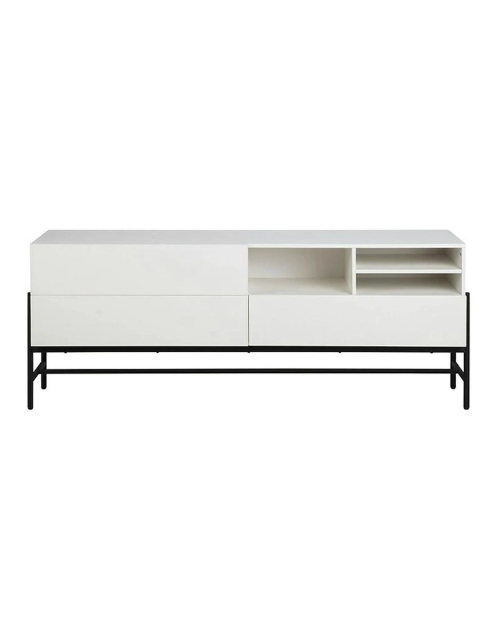 MOGEN Sideboard  Buffet 185cm - White & Black image 3