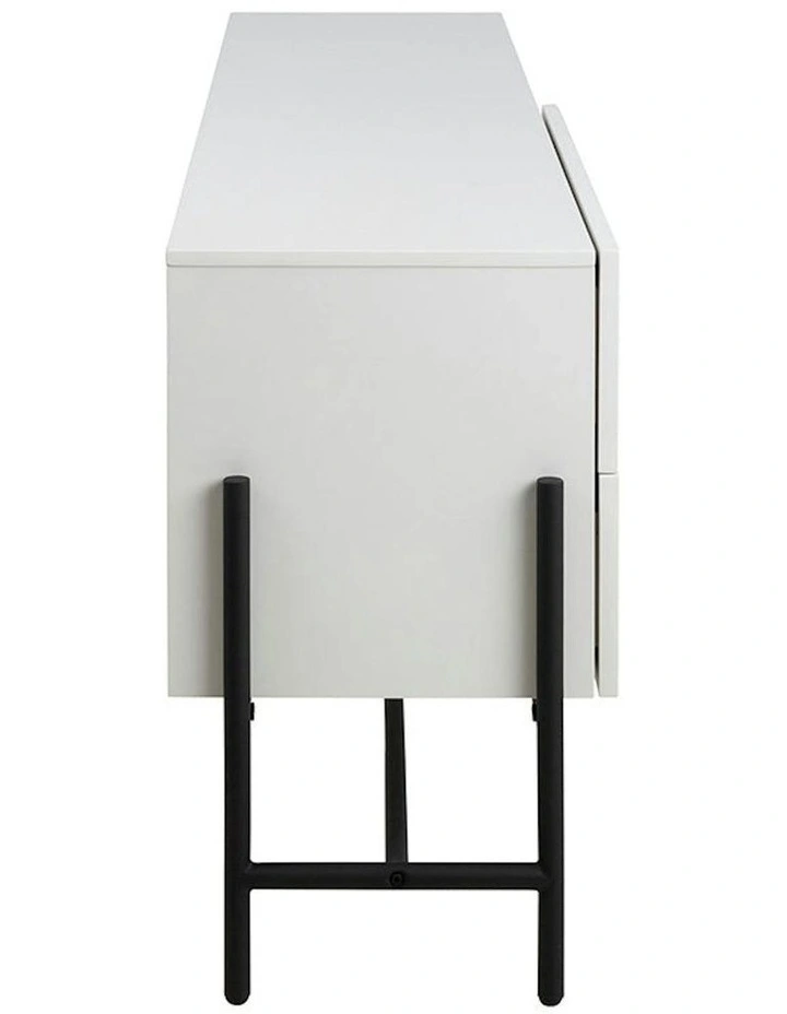 MOGEN Sideboard  Buffet 185cm - White & Black image 7