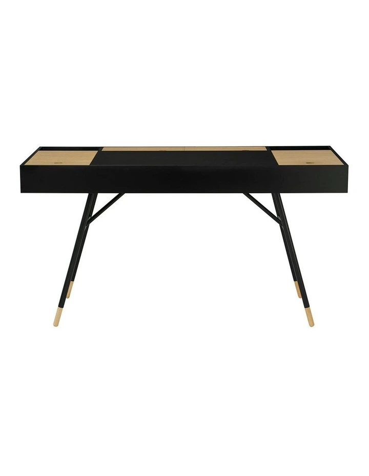 MORSE Study Desk 140cm - Black & Oak image 3
