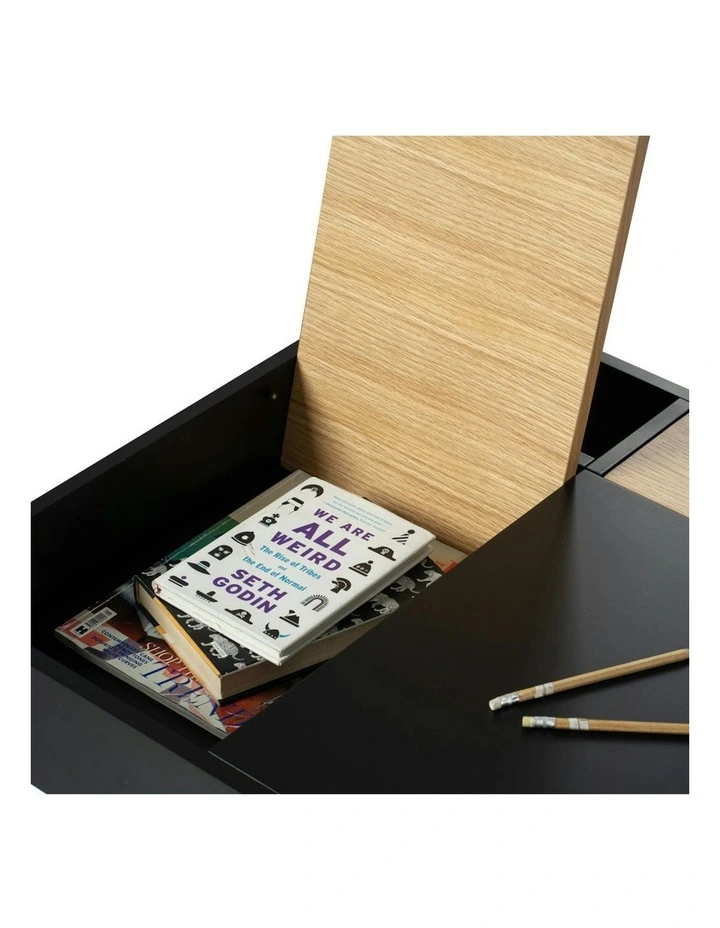 MORSE Study Desk 140cm - Black & Oak image 7
