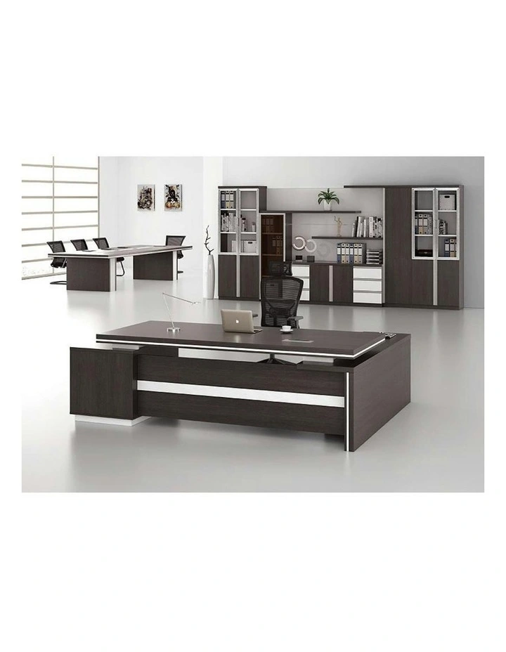 XANDER 2 Door Display Cabinet 80cm - Black image 3