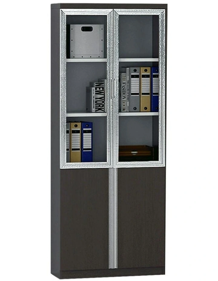 XANDER 2 Door Display Cabinet 80cm - Black image 5