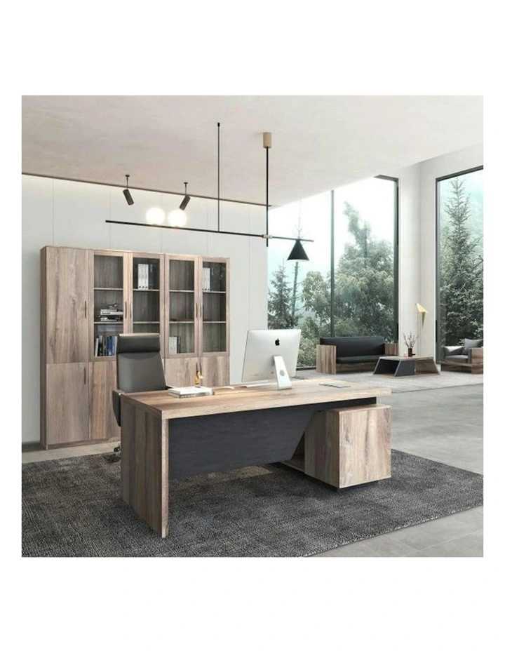 BALDER 5 Door Display Unit 200cm - Warm Oak image 3