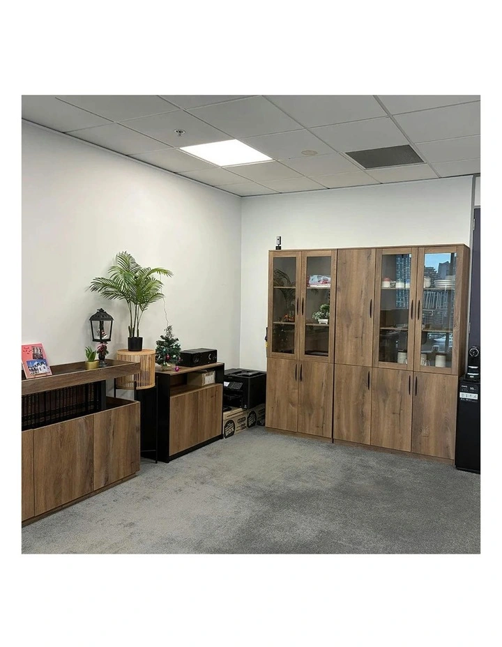 BALDER 5 Door Display Unit 200cm - Warm Oak image 4