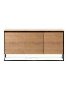 RIVOLI Sideboard 155cm -  Natural Oak / Black