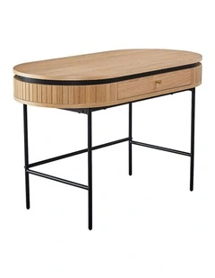 KAIDAN Study Desk 120cm - Oak & Black