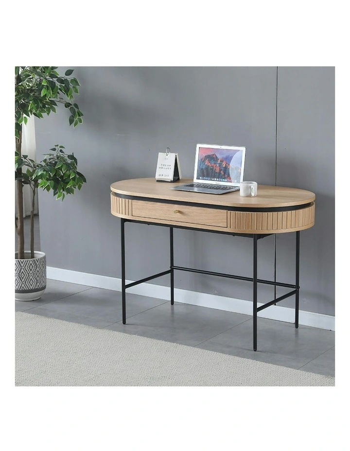 KAIDAN Study Desk 120cm - Oak & Black image 2