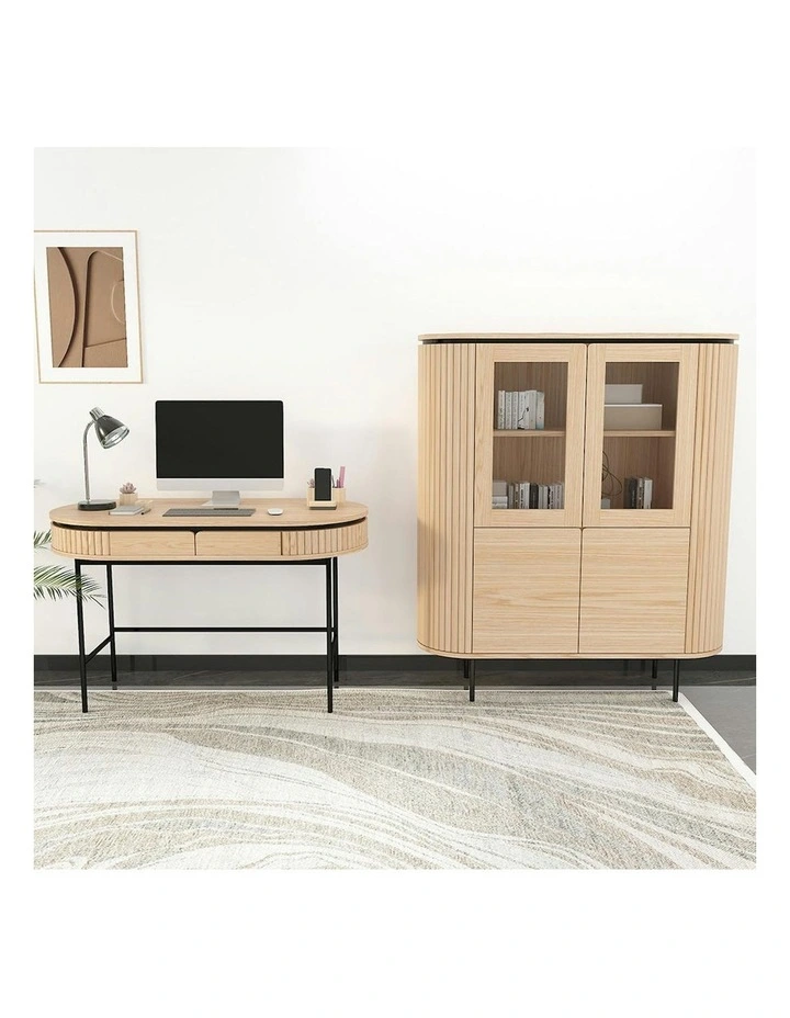 KAIDAN Study Desk 120cm - Oak & Black image 4