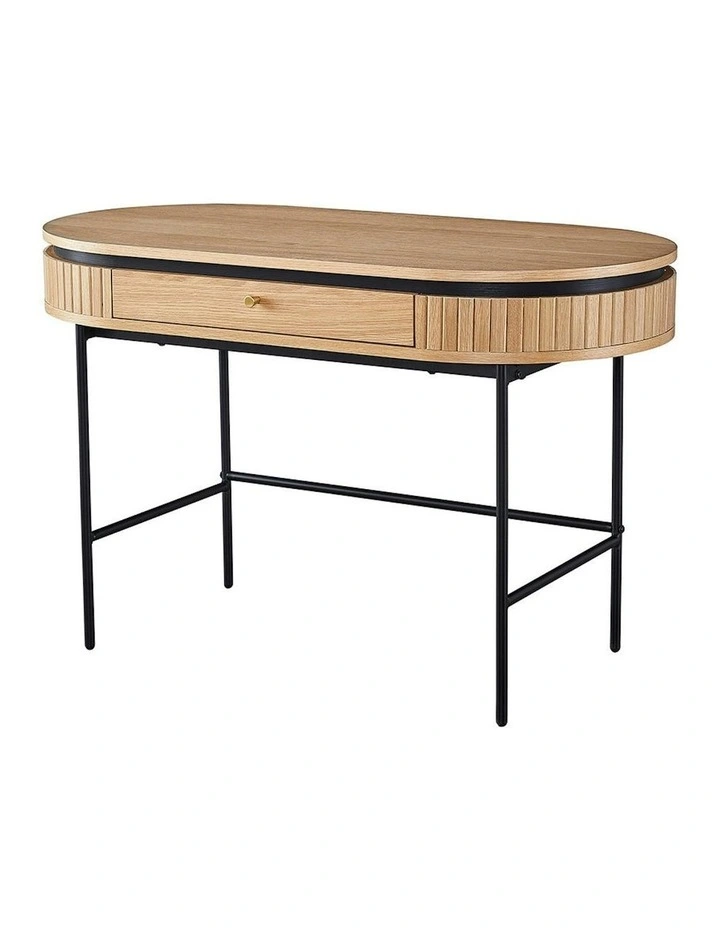 KAIDAN Study Desk 120cm - Oak & Black image 5
