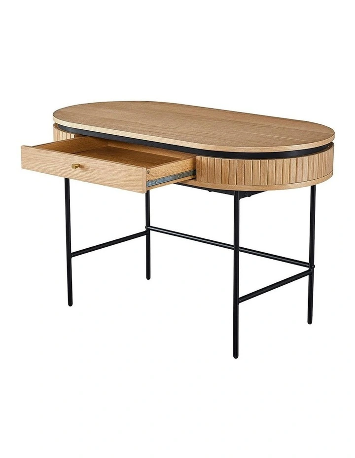 KAIDAN Study Desk 120cm - Oak & Black image 6