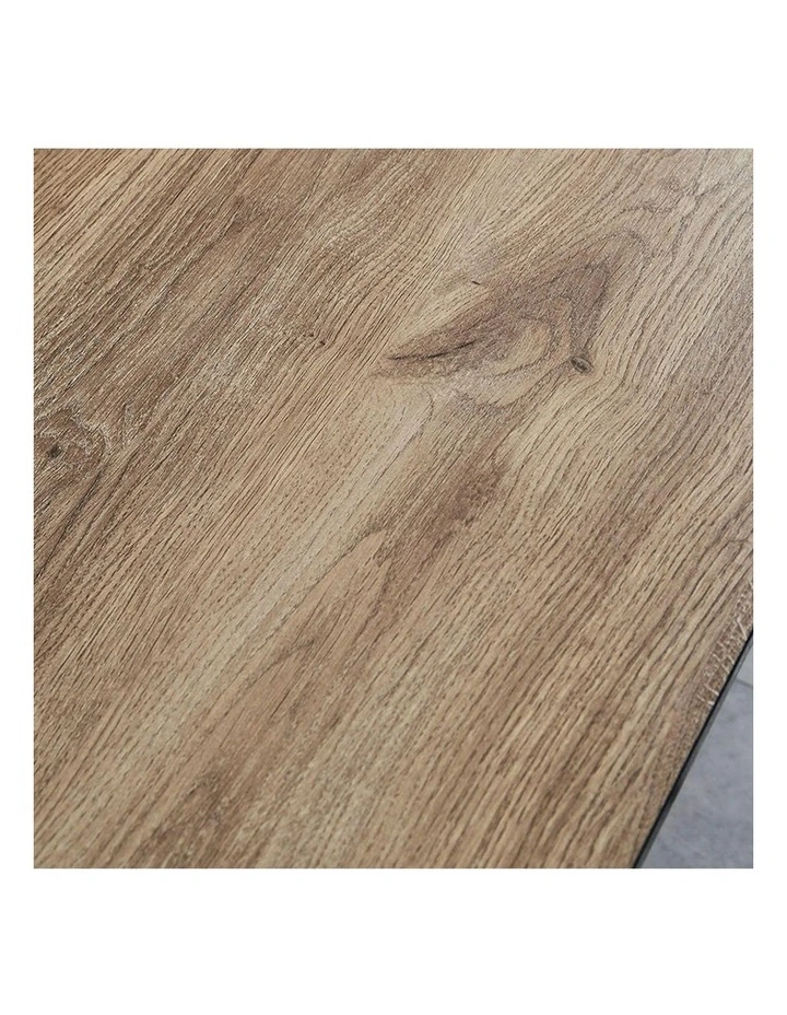 ARTO 2 People Workstation with 2 Cabinets 2.4M - Warm Oak & Black image 3