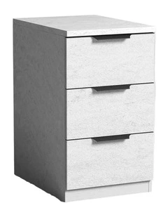 HALO 3 Drawer Pedestal Cabinet - White
