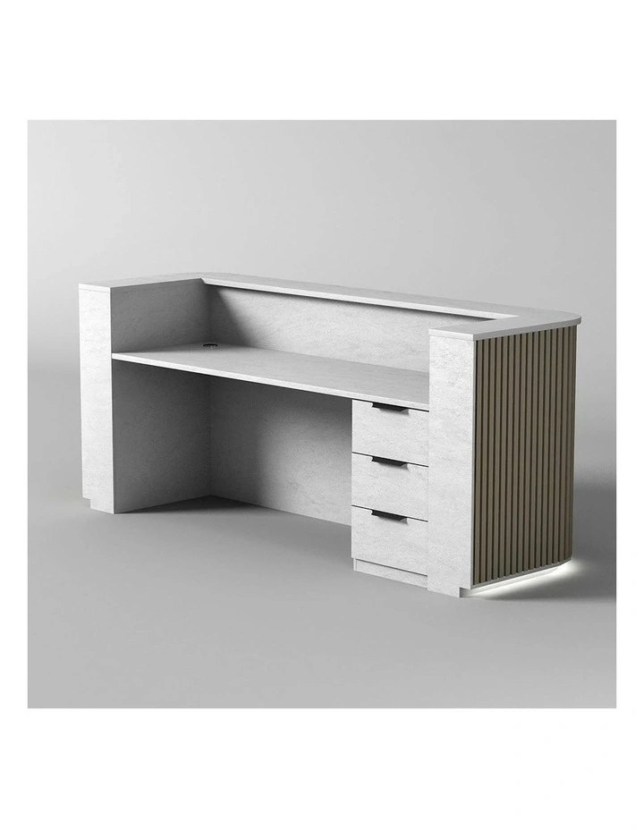HALO 3 Drawer Pedestal Cabinet - White image 3