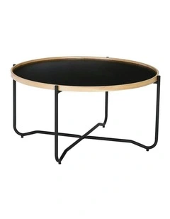 TANIX Coffee Table - Round - Black