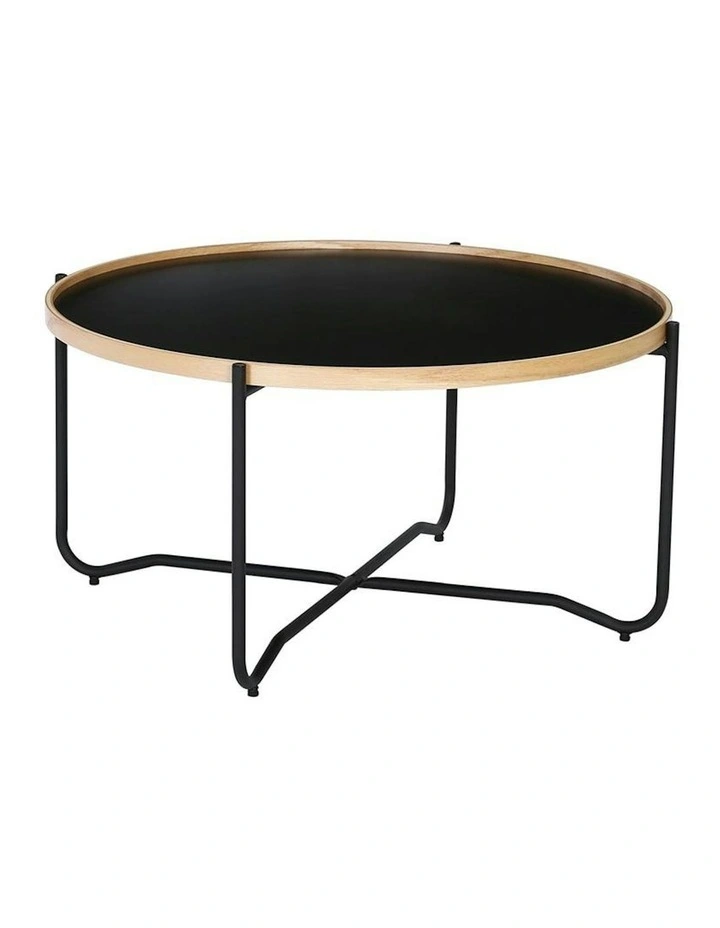 TANIX Coffee Table - Round - Black image 1