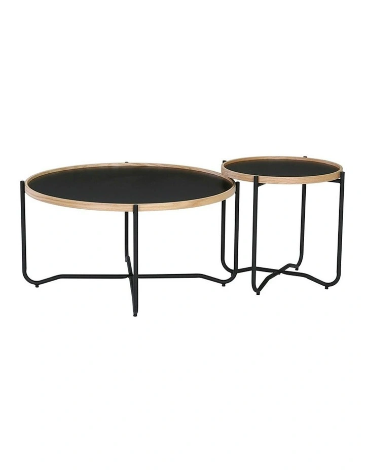 TANIX Coffee Table - Round - Black image 6