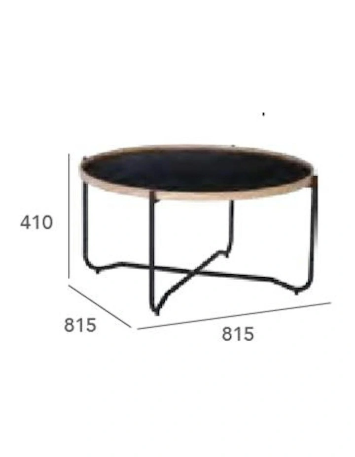 TANIX Coffee Table - Round - Black image 7