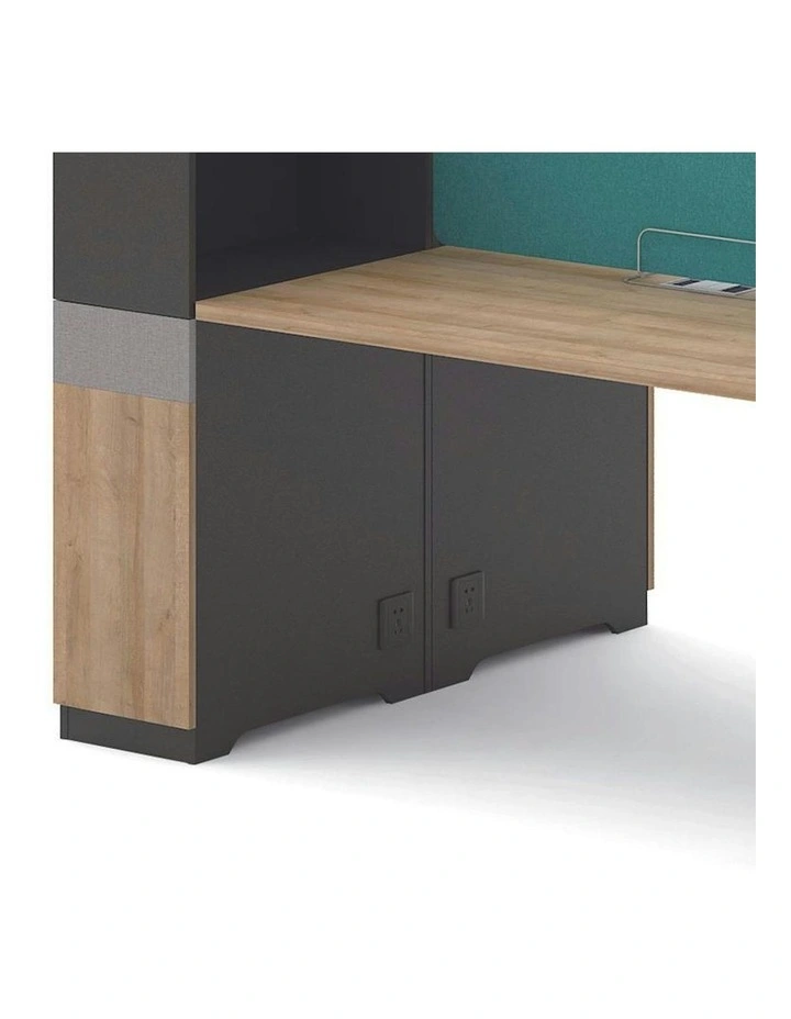 LENNON 4 SEAT WORKSTATION - Kaldi Grey Blue image 3
