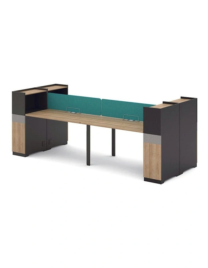 LENNON 4 SEAT WORKSTATION - Kaldi Grey Blue image 5