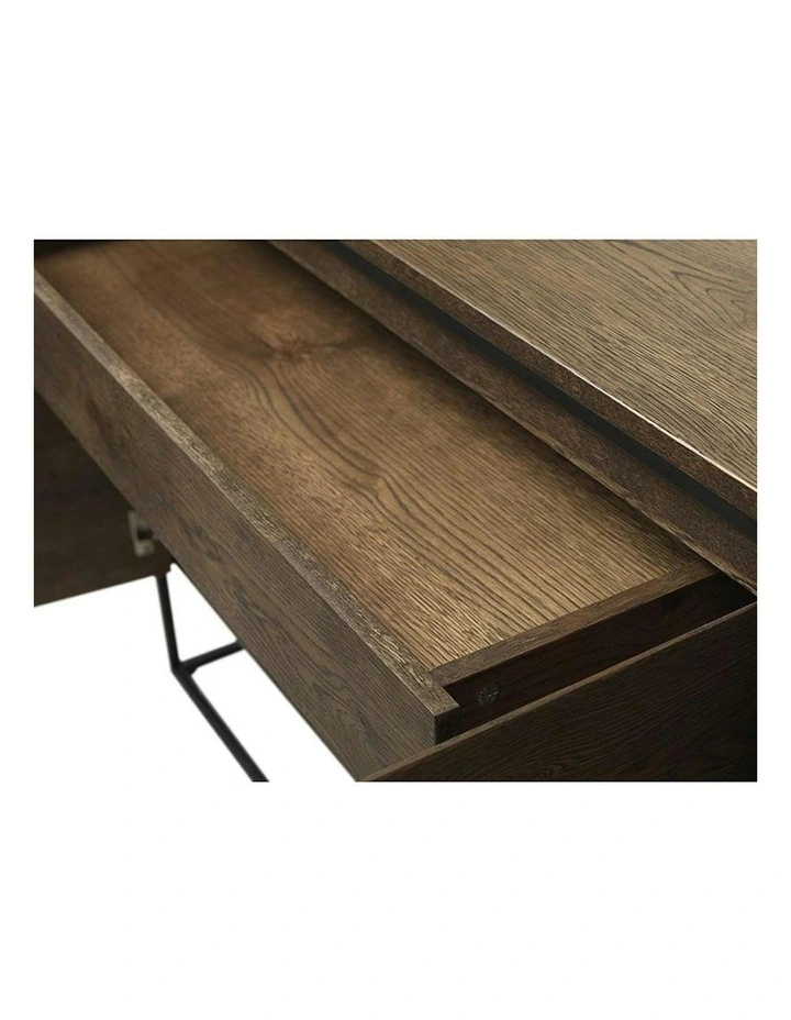 RIVOLI Sideboard Buffet 155cm - Smoked Oak / Black image 5