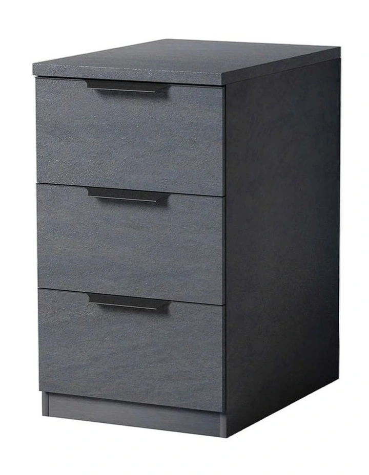 HALO 3 Drawer Pedestal Cabinet - Black image 1