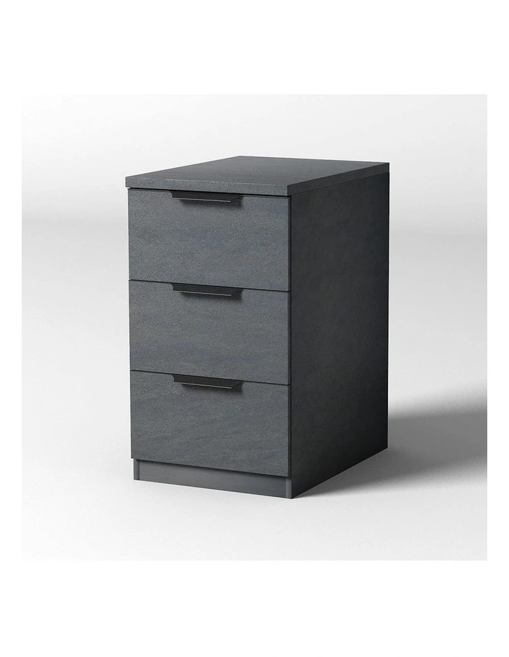 HALO 3 Drawer Pedestal Cabinet - Black image 6