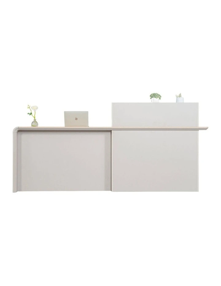 SEVANI Reception Desk 240cm - Left Counter - Oak image 1