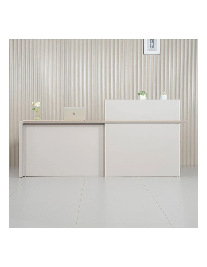 SEVANI Reception Desk 240cm - Left Counter - Oak image 2