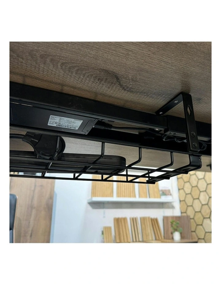 Under Desk Basket Cable Tray Management - White image 5