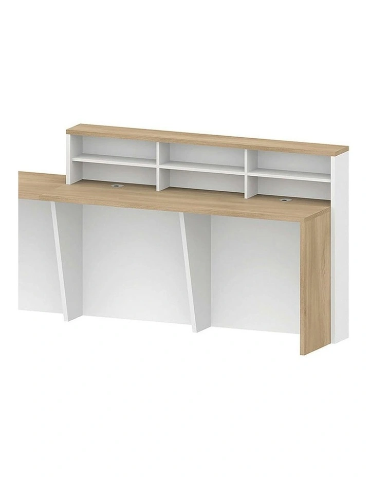 HELMER Reception Desk 1.8M Right Panel - Oak & White image 5