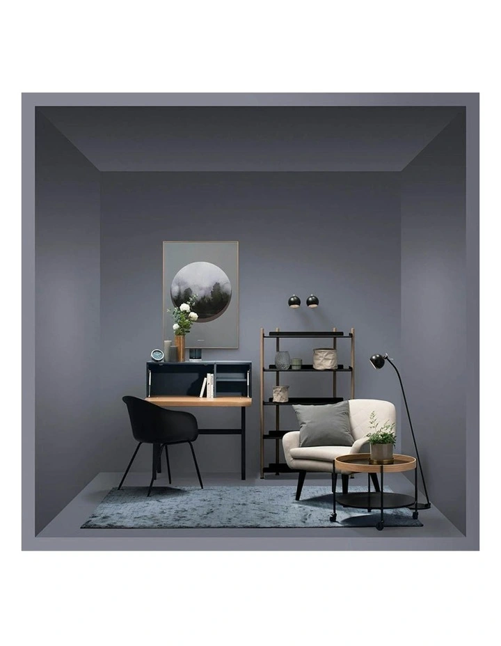 VALEN Study Desk 96cm - Blue Space & Oak image 3