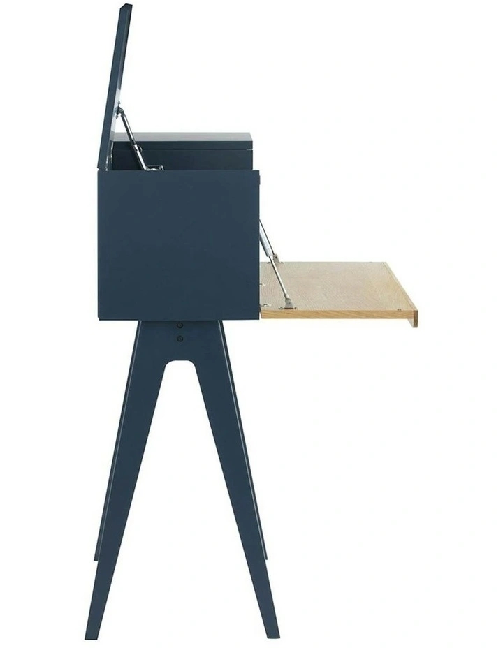 VALEN Study Desk 96cm - Blue Space & Oak image 6