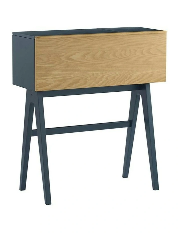 VALEN Study Desk 96cm - Blue Space & Oak image 7