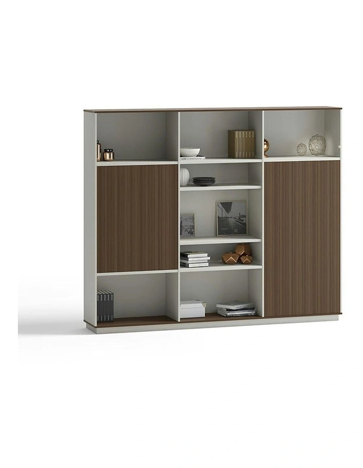 ANDERS Display Unit 240cm - Hazelnut Gold & Beige image 1