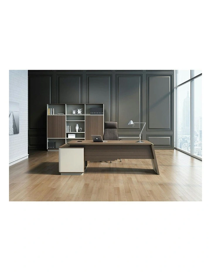 ANDERS Display Unit 240cm - Hazelnut Gold & Beige image 3
