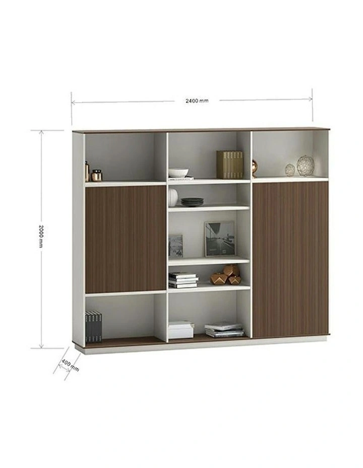 ANDERS Display Unit 240cm - Hazelnut Gold & Beige image 4