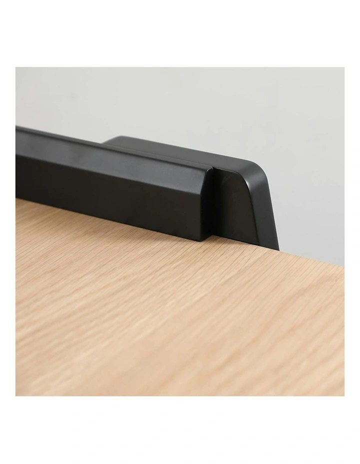 YARA Study Desk 118cm - Black & Natural image 2