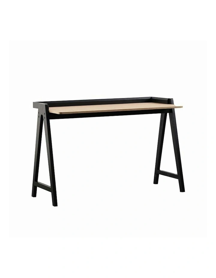 YARA Study Desk 118cm - Black & Natural image 6