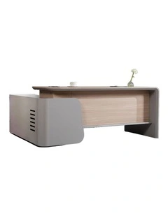 WESLEY Executive Desk Right Return 180cm - Oak
