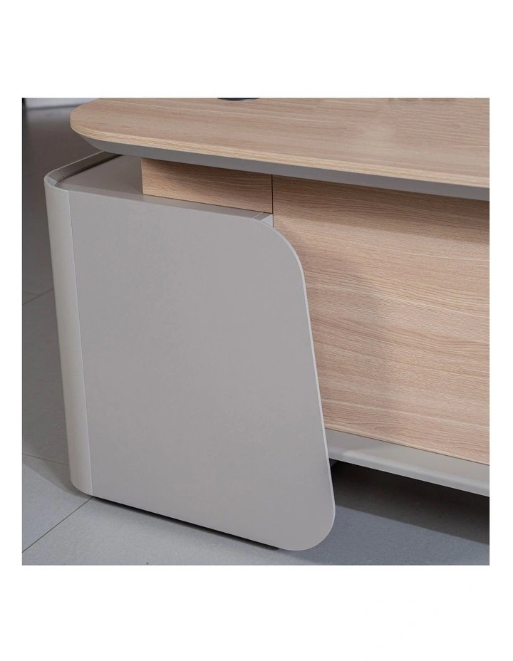 WESLEY Executive Desk Right Return 180cm - Oak image 3