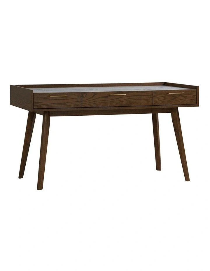 BREDA Study Desk 110cm - Walnut image 1