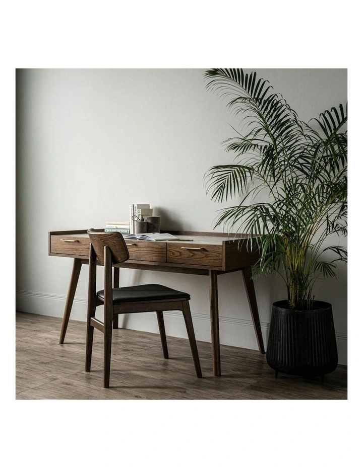 BREDA Study Desk 110cm - Walnut image 2