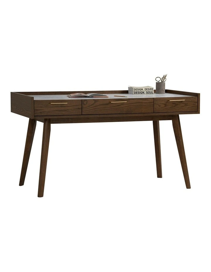 BREDA Study Desk 110cm - Walnut image 5