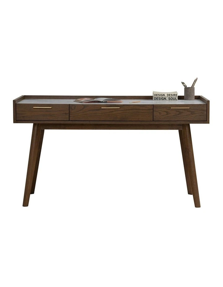 BREDA Study Desk 110cm - Walnut image 6
