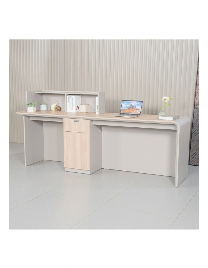 SEVANI Reception Desk 180cm - Left Counter - Oak image 4