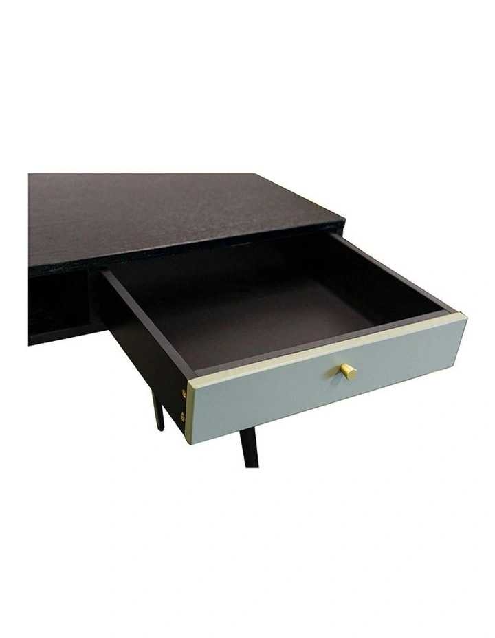 OMARI Study Desk 117cm - Black & Green image 6