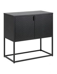 NEWTON 2 Door Sideboard 82cm - Black
