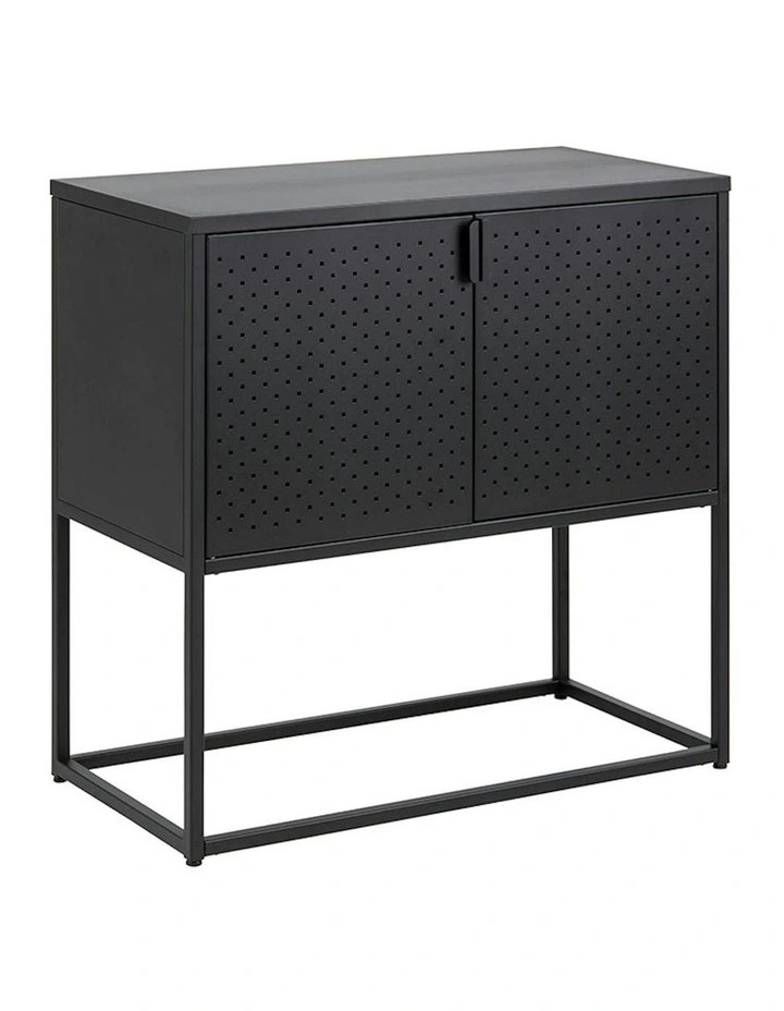 NEWTON 2 Door Sideboard 82cm - Black image 1