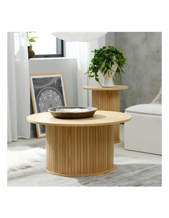 NOLA Round Coffee Table 90cm - Oak image 2
