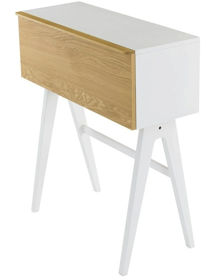 VALEN Study Desk 96cm - White & Oak image 2